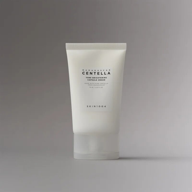 SKIN1004 Madagascar Centella Tone Brightening Capsule Cream revitalizáló és élénkitő krém nyugtató hatással 75 ml