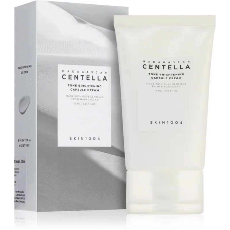 SKIN1004 Madagascar Centella Tone Brightening Capsule Cream revitalizáló és élénkitő krém nyugtató hatással 75 ml