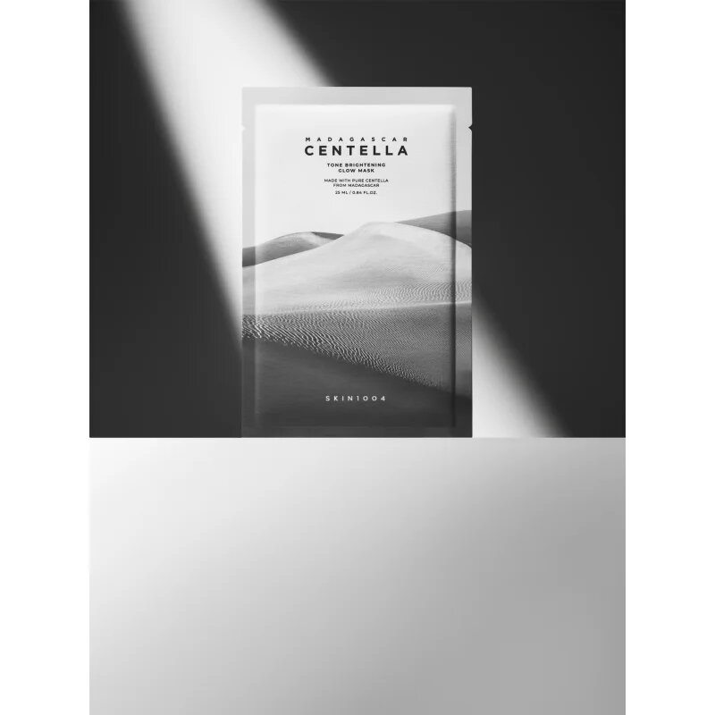 SKIN1004 Madagascar Centella Tone Brightening Glow Mask fehérítő gézmaszk nyugtató hatással 25 ml