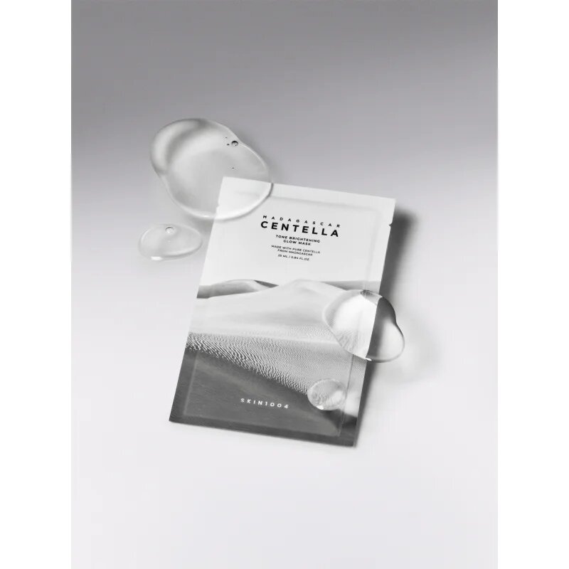 SKIN1004 Madagascar Centella Tone Brightening Glow Mask fehérítő gézmaszk nyugtató hatással 25 ml