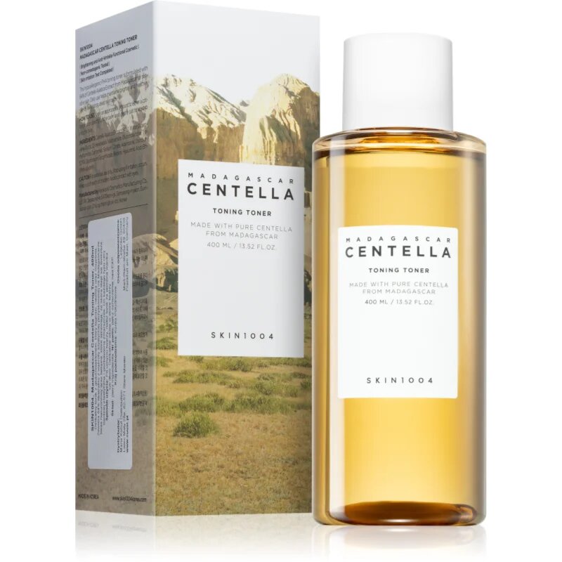 SKIN1004 Madagascar Centella Toning Toner gyengéd bőrhámlasztó tonik az érzékeny arcbőrre 400 ml