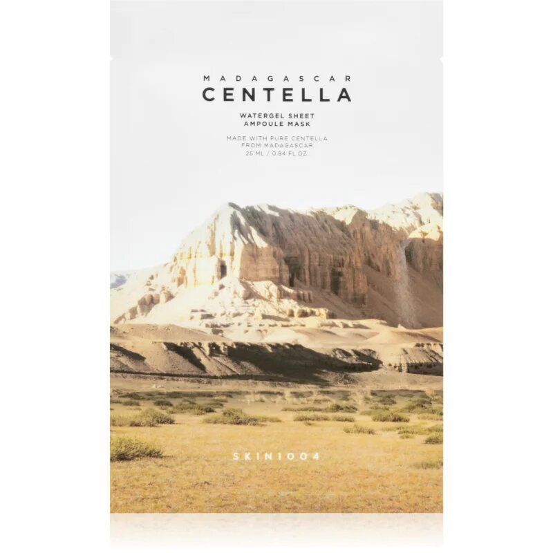 SKIN1004 Madagascar Centella Watergel Sheet Ampoule Mask intenzív hidrogélmaszk hidratáló hatással 25 ml
