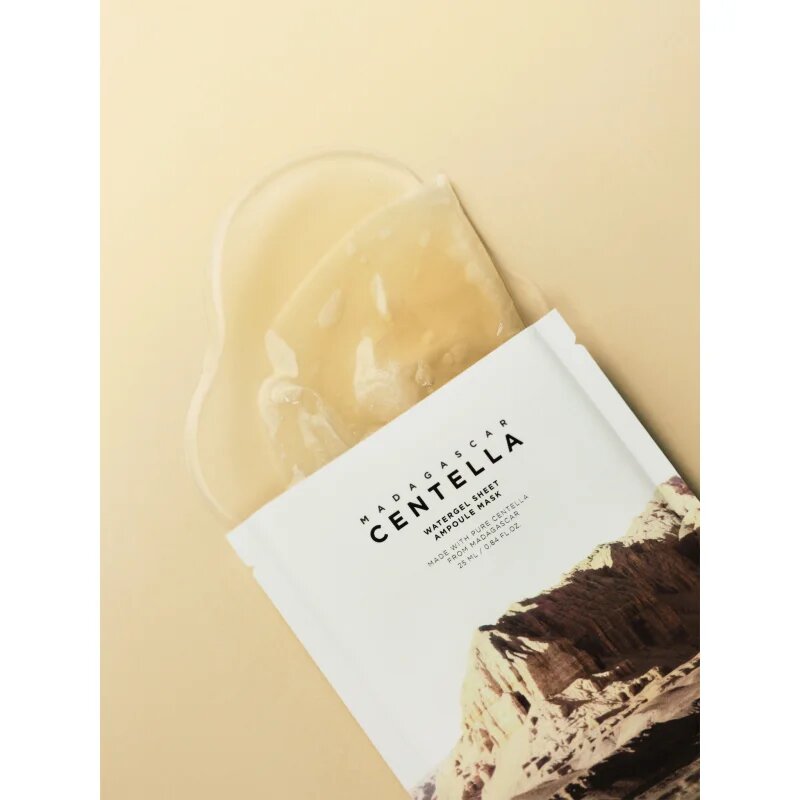 SKIN1004 Madagascar Centella Watergel Sheet Ampoule Mask intenzív hidrogélmaszk hidratáló hatással 25 ml