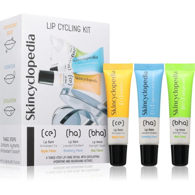 Skincyclopedia Lip Cycling Kit ajakbalzsam 3x10 ml