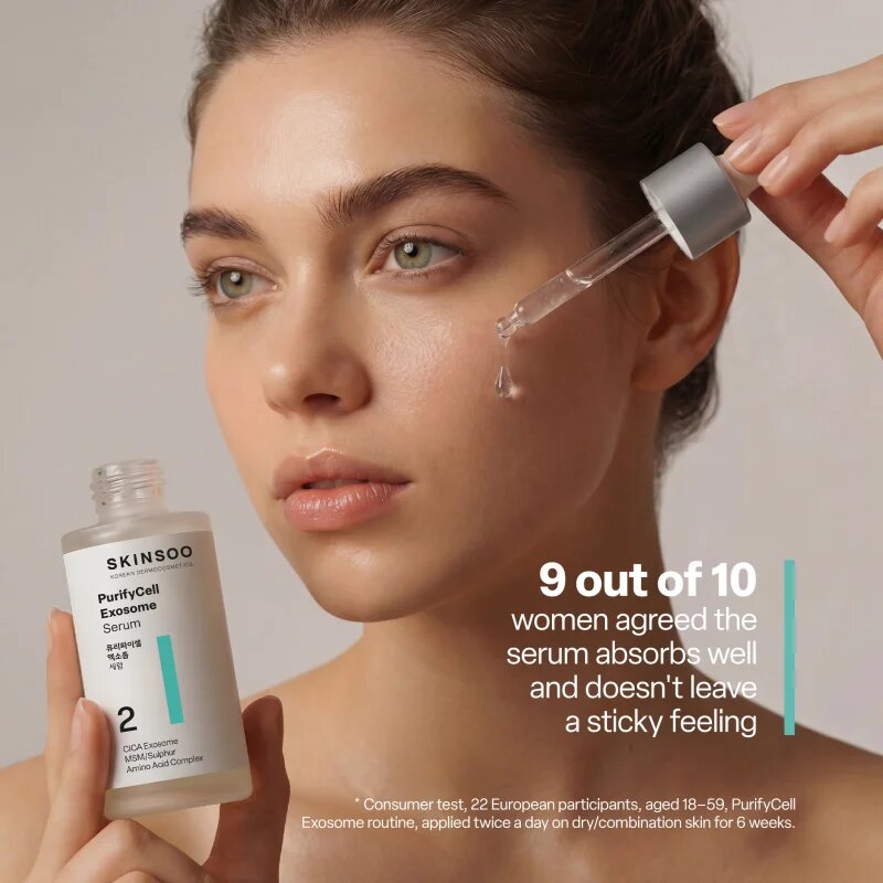 SKINSOO PurifyCell Exosome Serum regeneráló szérum a pórusok összehúzására 50 ml
