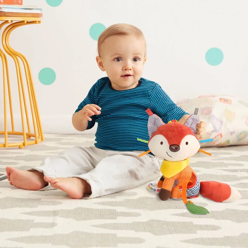 Skip Hop Bandana Buddies Fox interaktív játék rágókával gyermekeknek születéstől kezdődően 0m+ 1 db