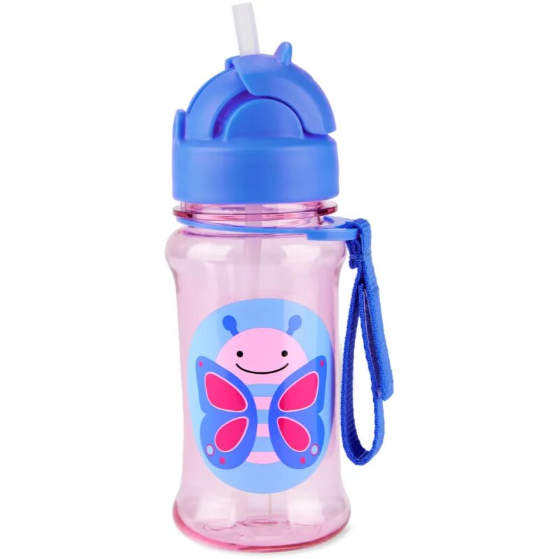 Skip Hop Zoo Tritan kulacs szívószállal Butterfly 12m+ 1 db
