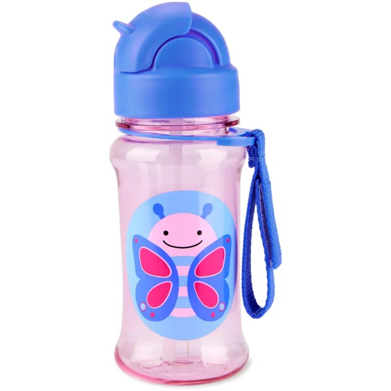 Skip Hop Zoo Tritan kulacs szívószállal Butterfly 12m+ 1 db