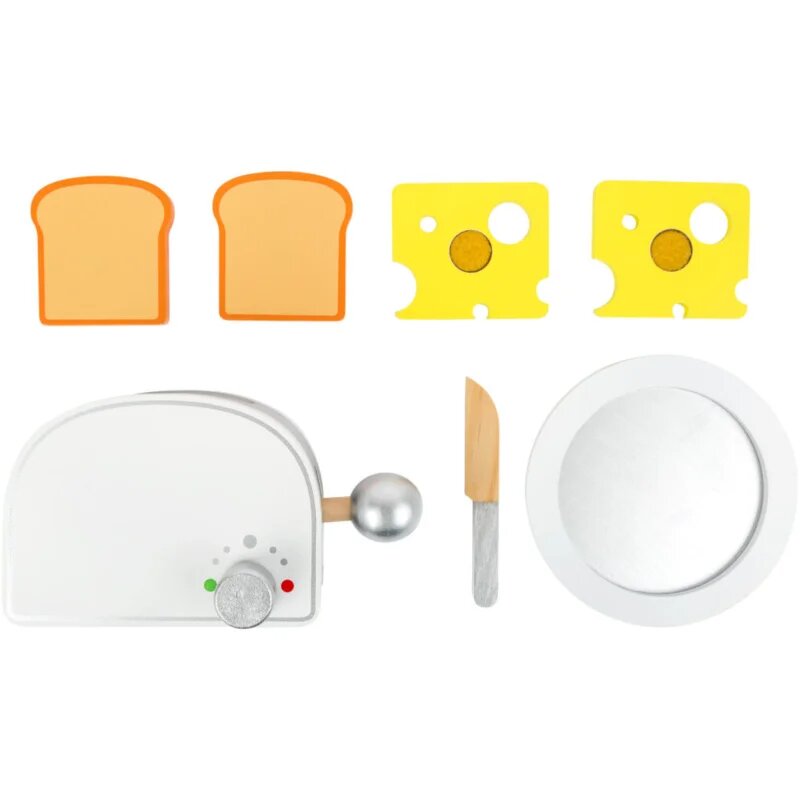 Small foot Wooden Toaster Breakfast játékkészlet fából készült 3y+ 7 db