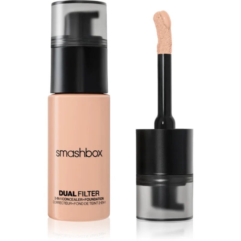 Smashbox DUAL-FILTER 2-in-1 Concealer + Foundation alapozó és korrektor árnyalat Light 8 Cool 23.6 ml