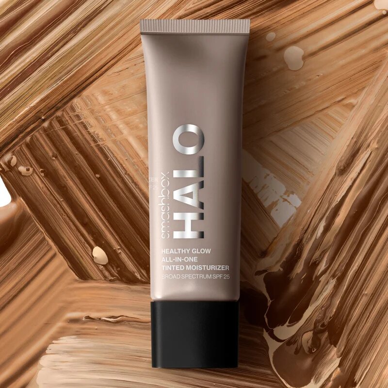 Smashbox Halo Healthy Glow All-in-One Tinted Moisturizer SPF 25 tonizáló hidratáló kérm a ragyogó hatásért SPF 25 árnyalat Dark 40 ml