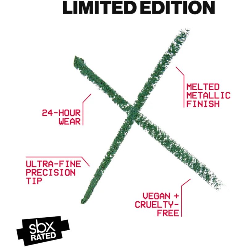 Smashbox Metallic Eyeliner metál hatású folyékony szemhéjtus árnyalat Jolt 0.28 g