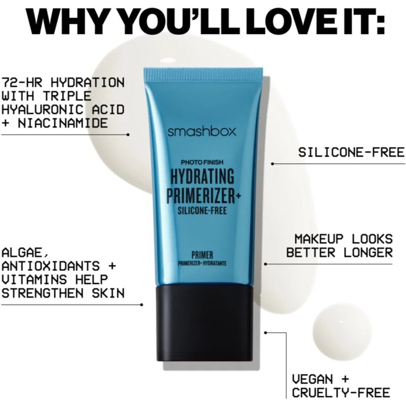 Smashbox Photo Finish Hydrating Primerizer+ alapozó hidratáló bázis 10 ml
