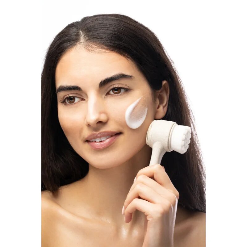 So Eco Facial Cleansing Brush kétoldalas arctisztító kefe komposztálható nyéllel 1 db