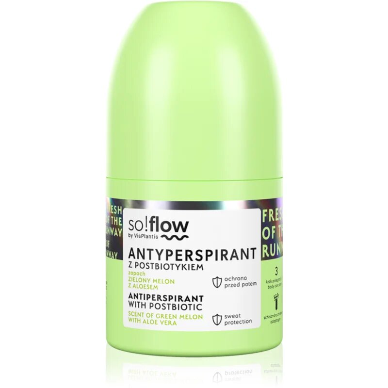 so!flow Antiperspirant With Postbiotic golyós dezodor roll-on 50 ml