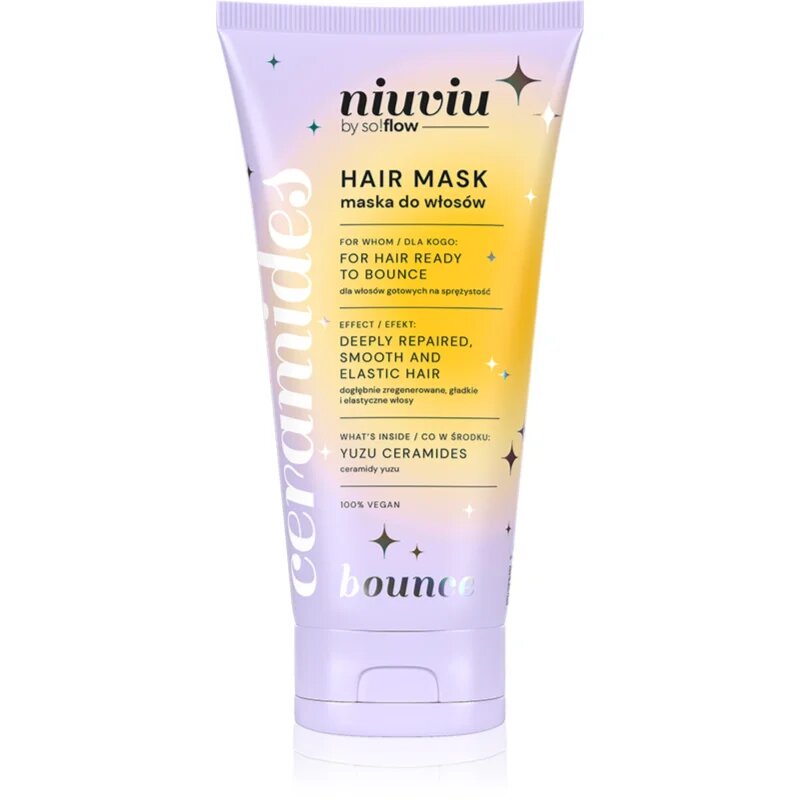 so!flow BOUNCE Hair Mask With Ceramides maszk göndör hajra 200 ml