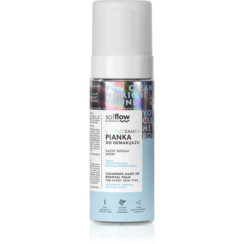 so!flow Cleansing Make-Up Removal Foam gyengéd arctisztító hab 170 ml