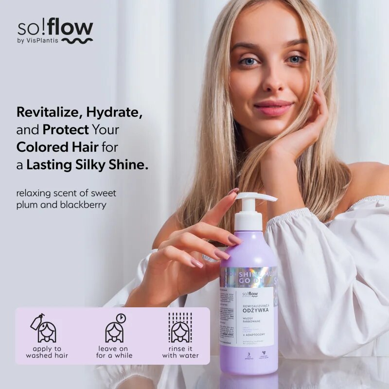 so!flow Coloured Hair Revitalizing Conditioner revitalizáló kondicionáló festett hajra 400 ml