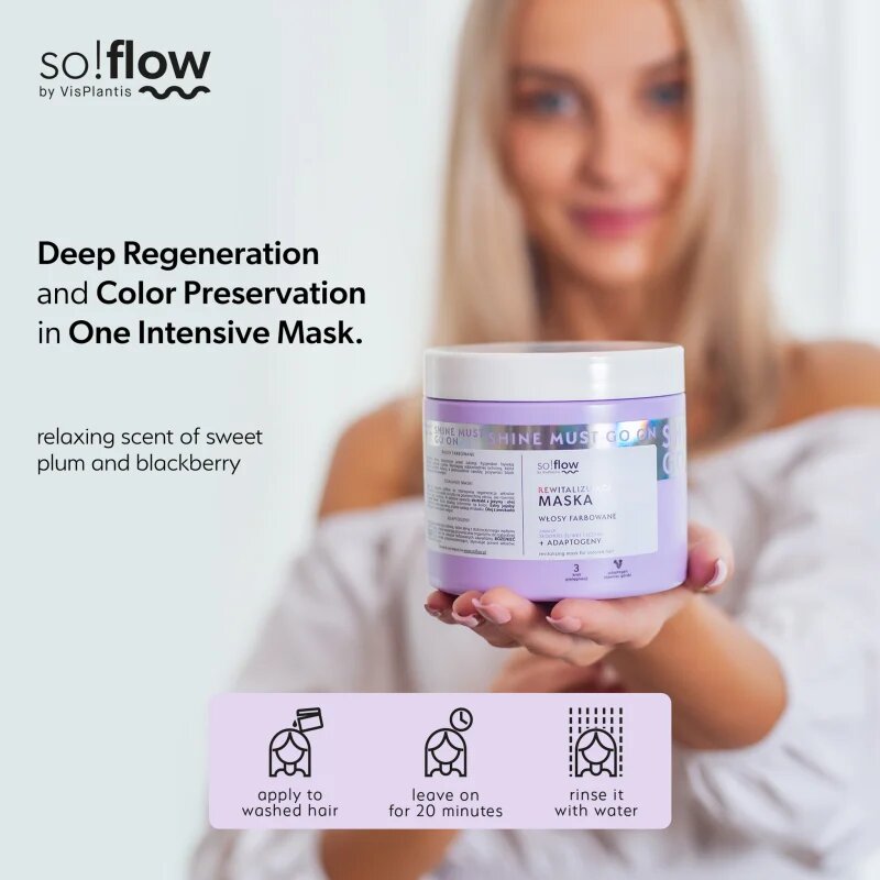 so!flow Coloured Hair Revitalizing Mask intenzív revitalizáló maszk festett hajra 400 ml