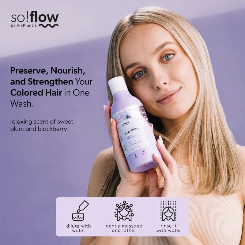 so!flow Coloured Hair Revitalizing Shampoo megújító sampon festett hajra 400 ml