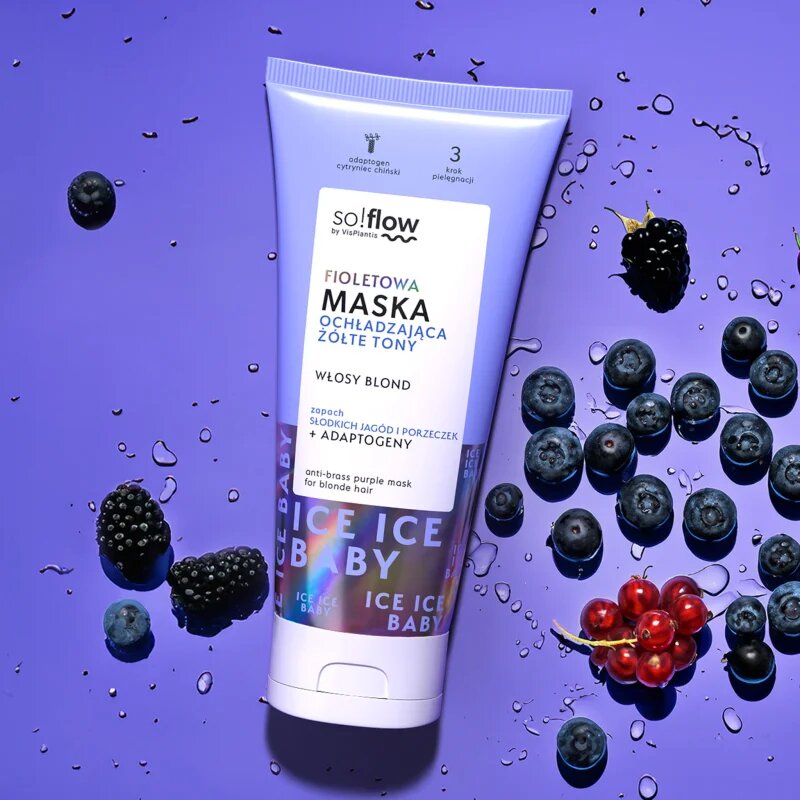 so!flow Cooling Mask Blonde Hair haj maszk semlegesíti a sárgás tónusokat 200 ml