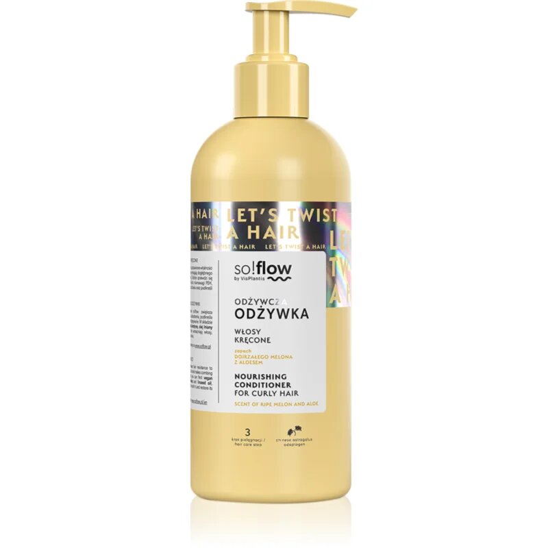 so!flow Curly Hair Nourishing Conditioner tápláló kondicionáló göndör hajra 400 ml