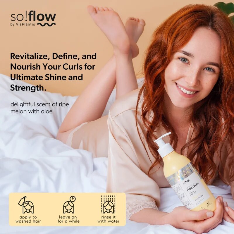 so!flow Curly Hair Nourishing Conditioner tápláló kondicionáló göndör hajra 400 ml