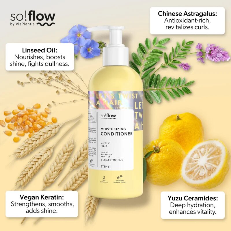 so!flow Curly Hair Nourishing Conditioner tápláló kondicionáló göndör hajra 400 ml