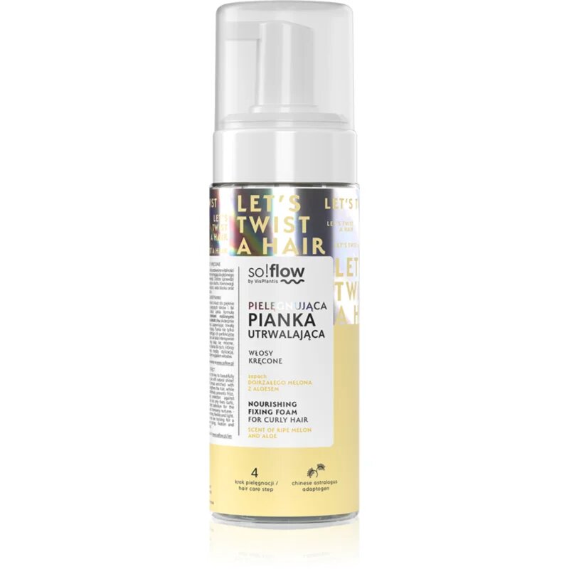 so!flow Curly Hair Nourishing Fixing Foam hab göndör hajra 170 ml