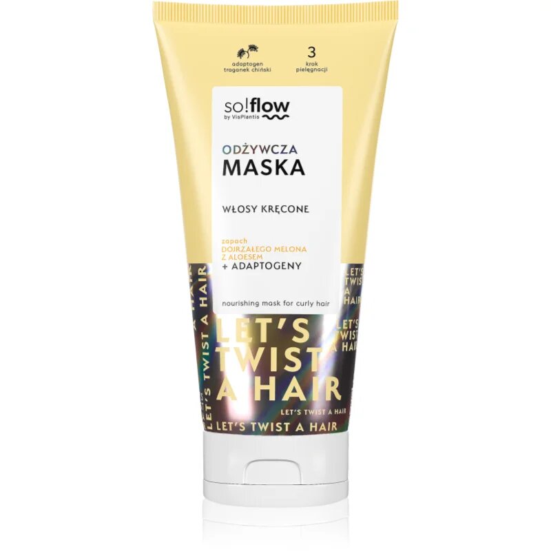 so!flow Curly Hair Nourishing Mask tápláló maszk göndör hajra 200 ml