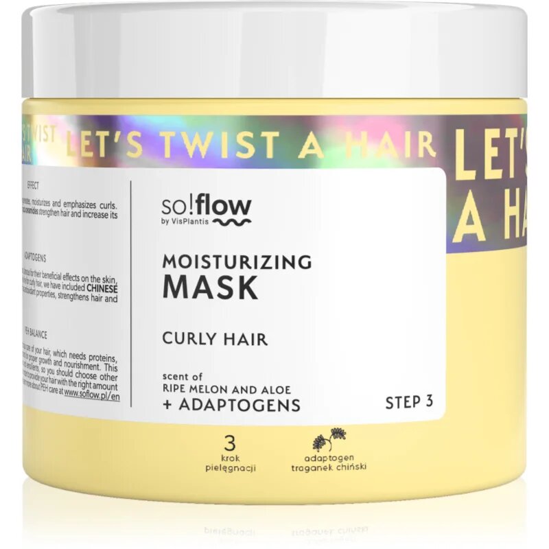 so!flow Curly Hair Nourishing Mask tápláló maszk göndör hajra 400 ml