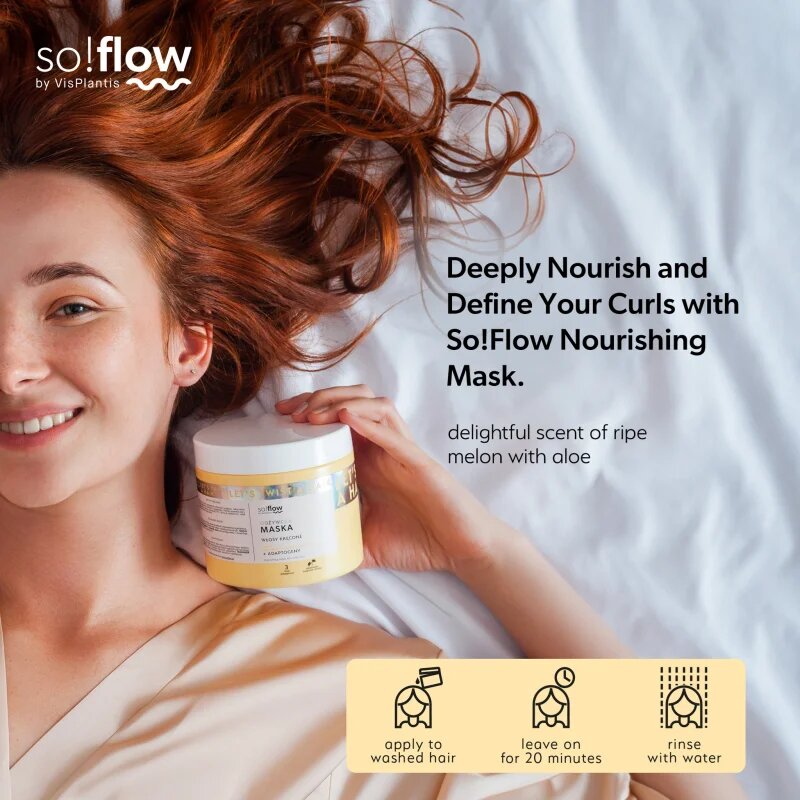 so!flow Curly Hair Nourishing Mask tápláló maszk göndör hajra 400 ml