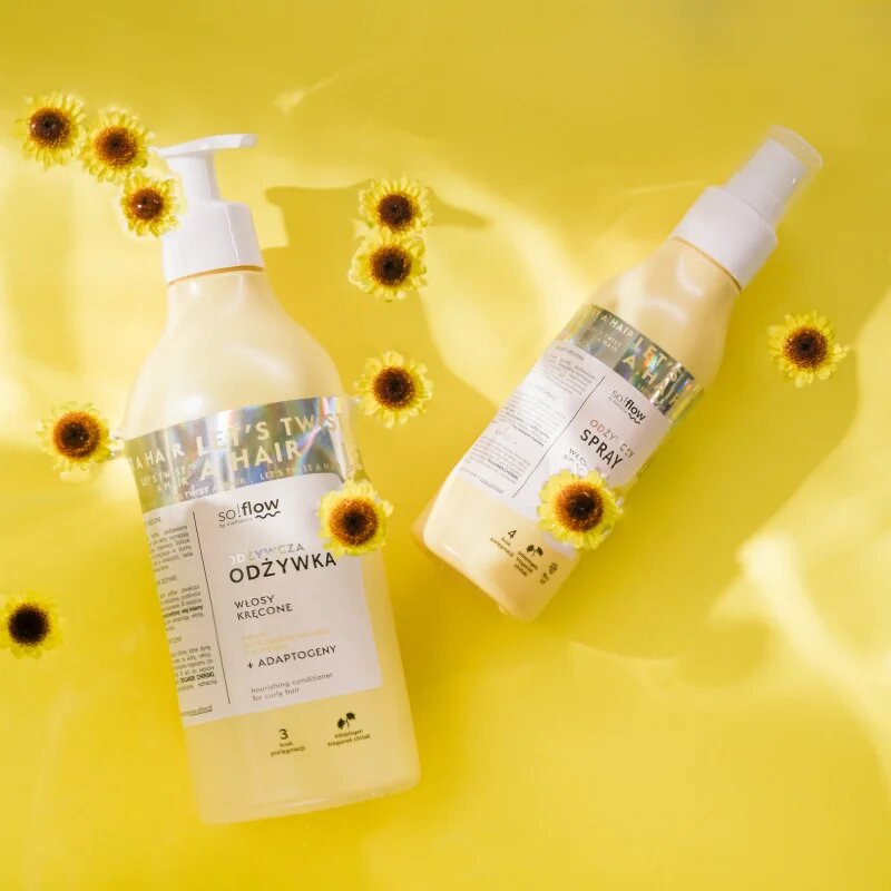 so!flow Curly Hair Nourishing Spray leöblítést nem igénylő spray göndör hajra 150 ml