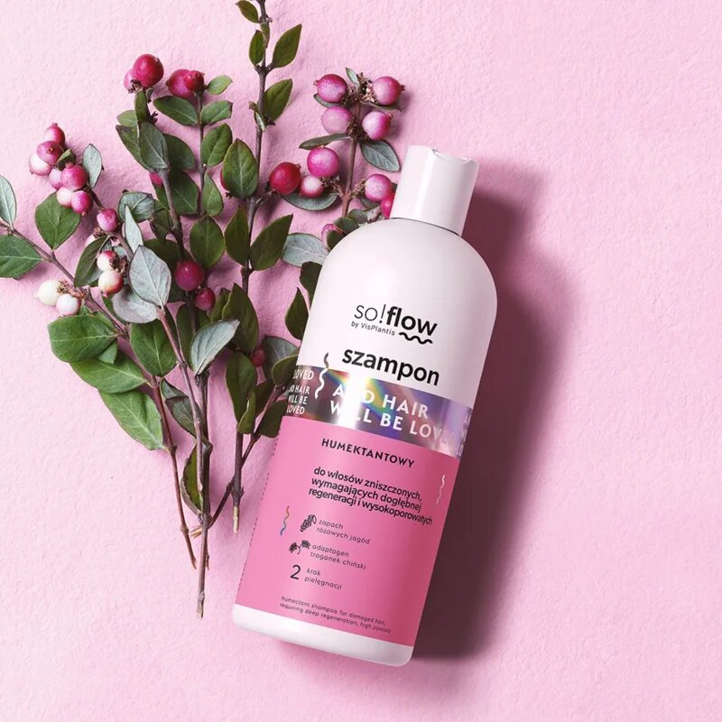 so!flow Damaged Hair Humectant Shampoo hajerősítő sampon a sérült hajra 300 ml