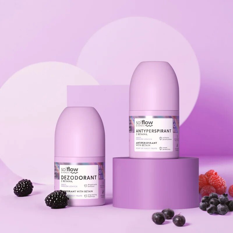 so!flow Deodorant golyós dezodor hölgyeknek Betain Scent Of Forest Fruits 50 ml