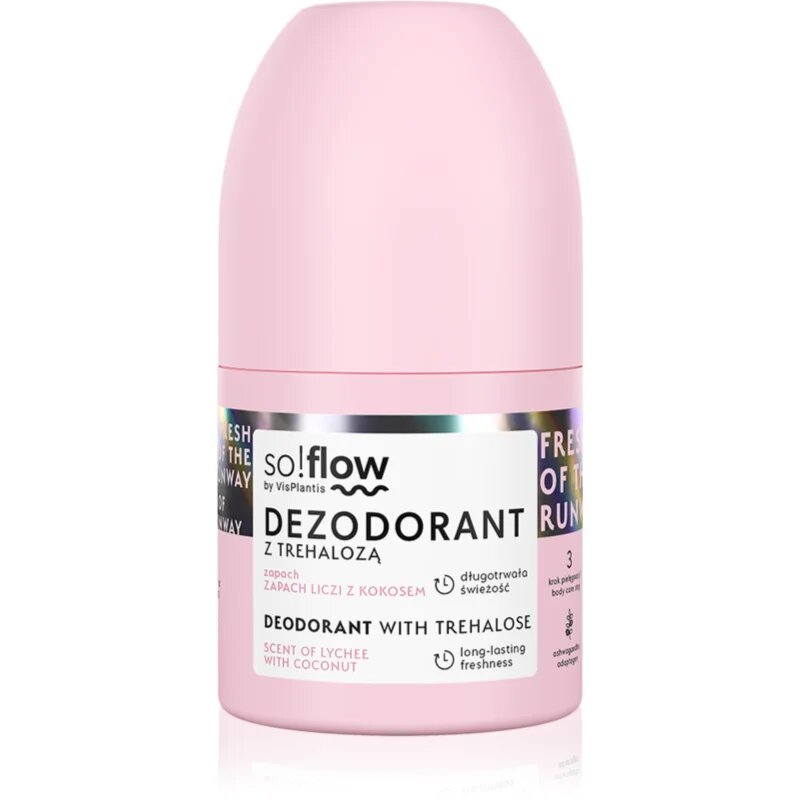 so!flow Deodorant golyós dezodor hölgyeknek Scent Of Lychee with Coconut 50 ml