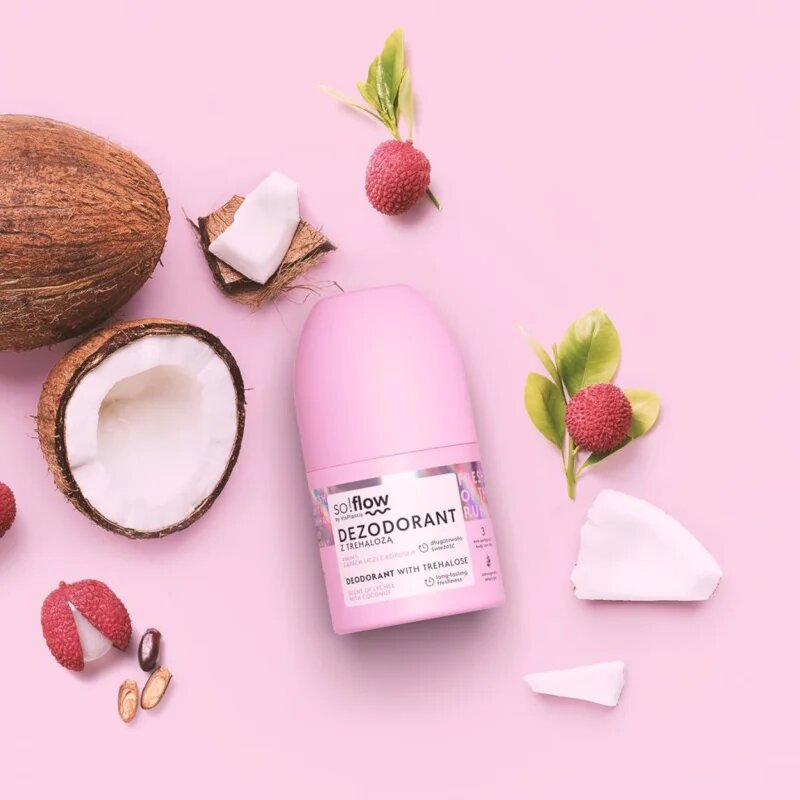 so!flow Deodorant golyós dezodor hölgyeknek Scent Of Lychee with Coconut 50 ml