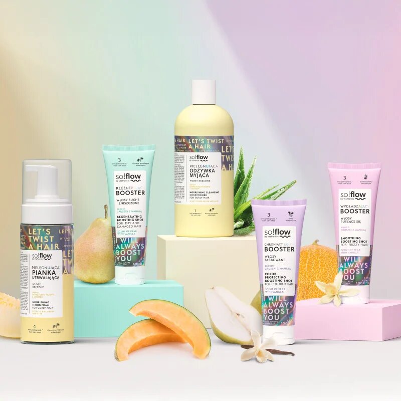 so!flow Frizzy and Dry Hair Smoothing Boosting Shot kisimító szérum töredezés ellen 75 ml
