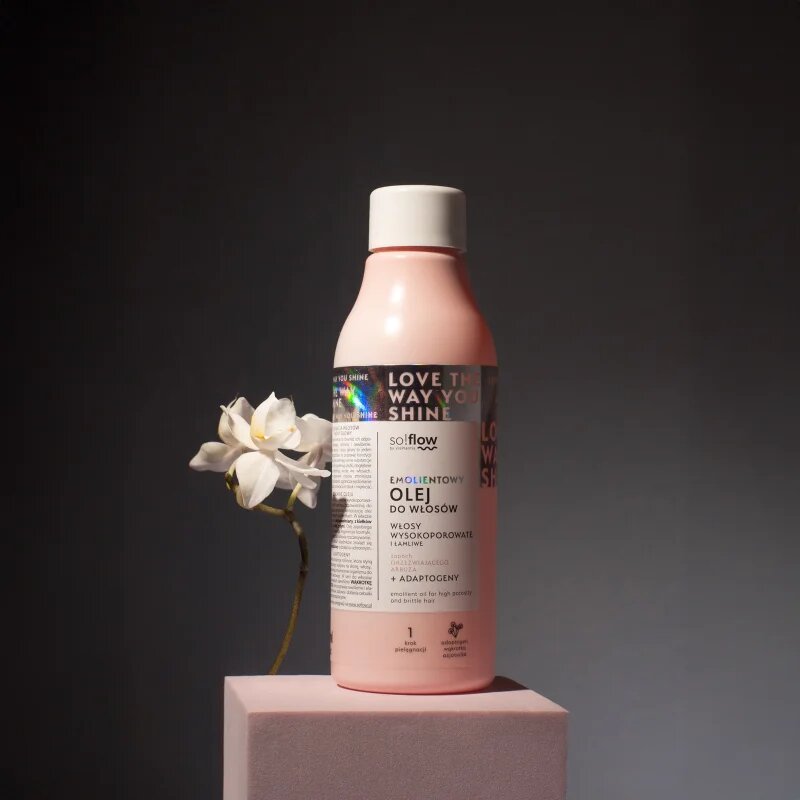 so!flow High Porosity Hair Emollient Oil hidratáló olaj a töredezett károsult hajra 150 ml