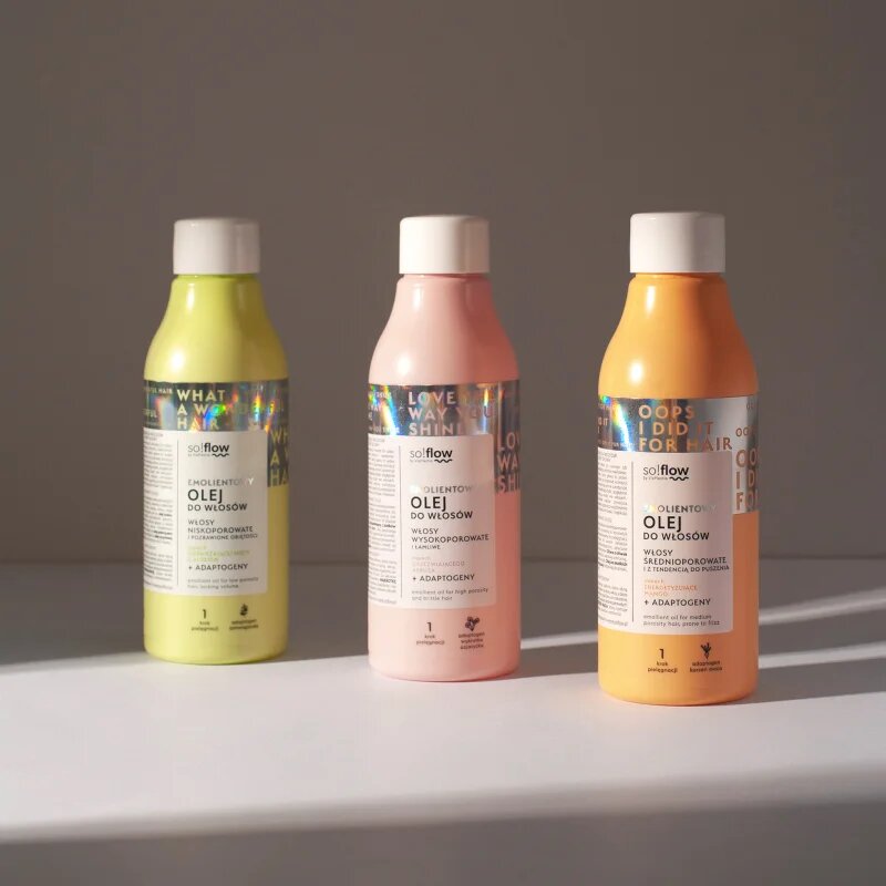 so!flow High Porosity Hair Emollient Oil hidratáló olaj a töredezett károsult hajra 150 ml