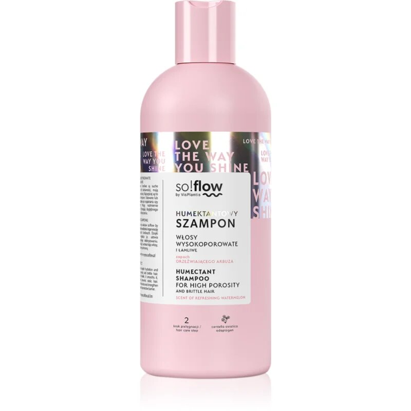 so!flow High Porosity Hair Humectant Shampoo sampon a töredezett károsult hajra 400 ml