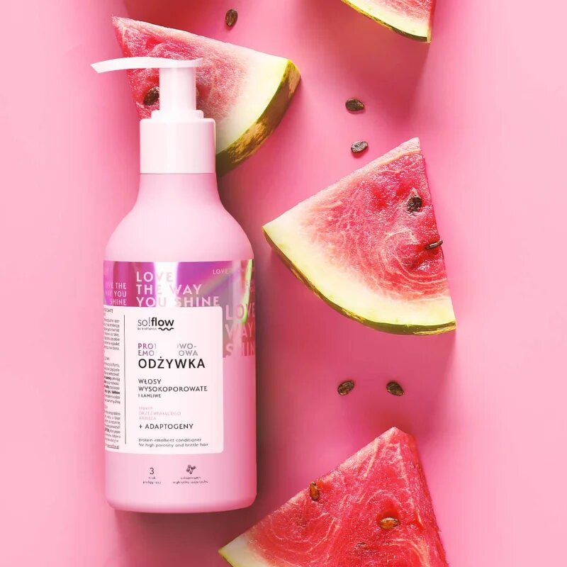 so!flow High Porosity Hair Protein-Emollient Conditioner erősítő kondicionáló a töredezett károsult hajra 400 ml