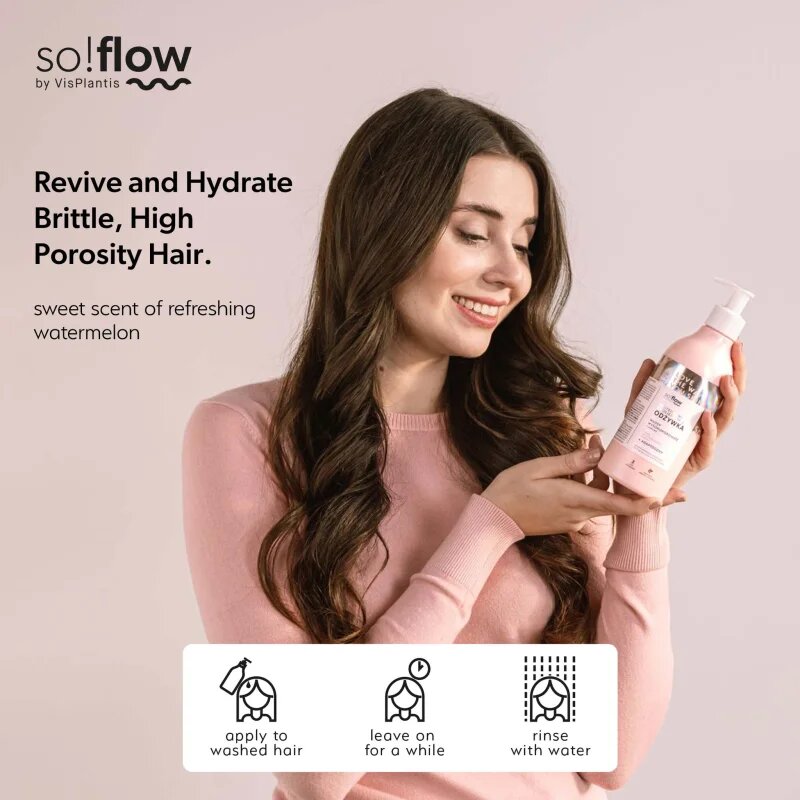 so!flow High Porosity Hair Protein-Emollient Conditioner erősítő kondicionáló a töredezett károsult hajra 400 ml
