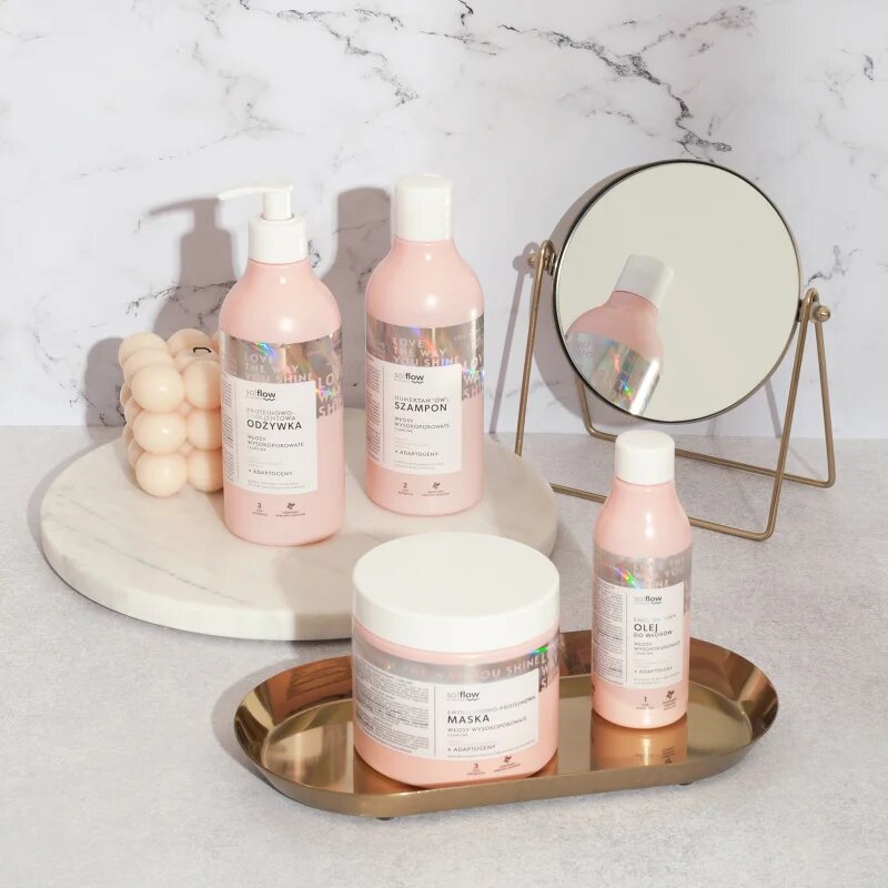 so!flow High Porosity Hair Protein-Emollient Mask erősítő maszk a töredezett károsult hajra 400 ml