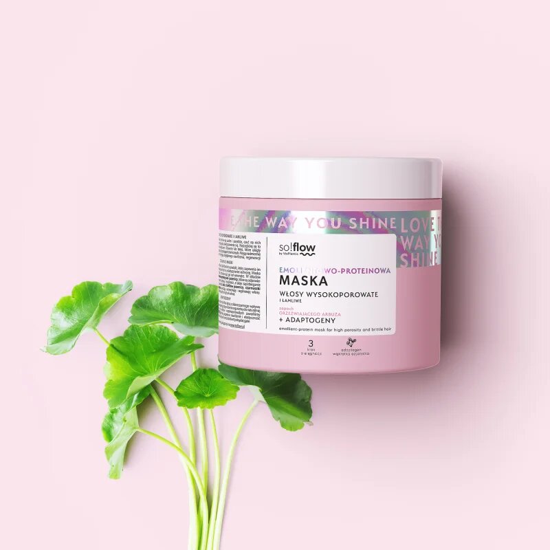 so!flow High Porosity Hair Protein-Emollient Mask erősítő maszk a töredezett károsult hajra 400 ml