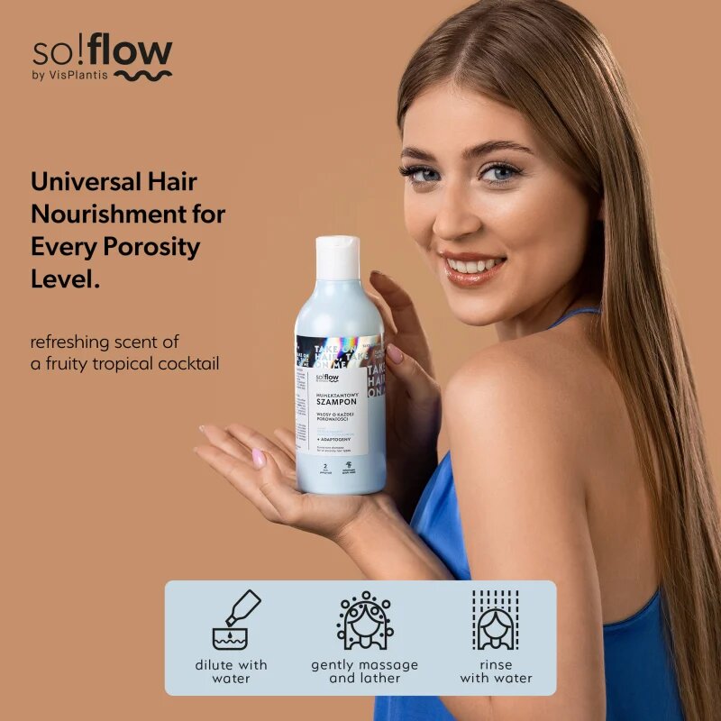 so!flow Humectant Shampoo for All Hair Types hidratáló sampon minden hajtípusra 400 ml