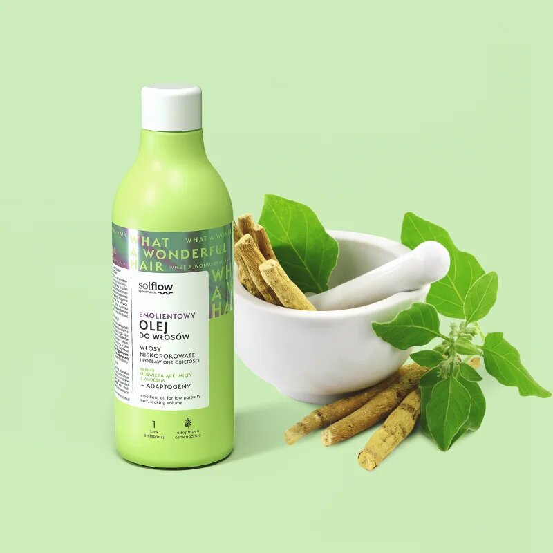 so!flow Low Porosity Hair Emollient Oil regeneráló hajolaj 150 ml