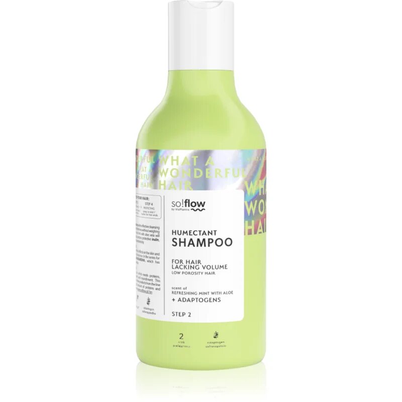 so!flow Low Porosity Hair Humectant Shampoo tisztító sampon lelapuló hajra 400 ml