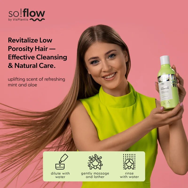 so!flow Low Porosity Hair Humectant Shampoo tisztító sampon lelapuló hajra 400 ml