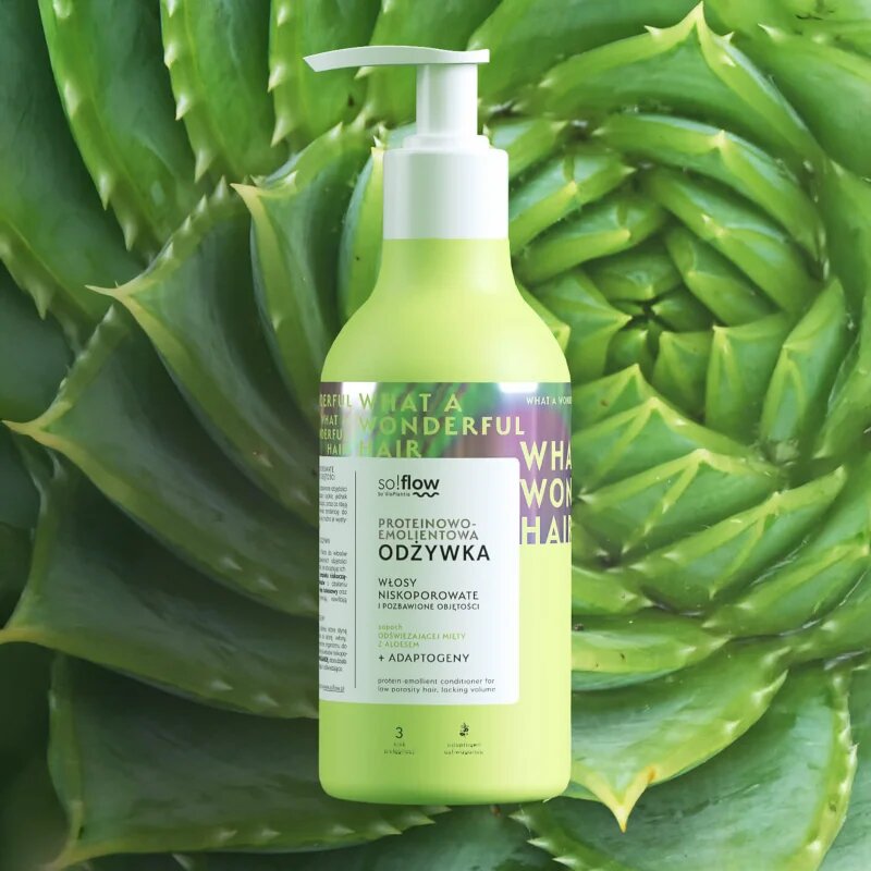 so!flow Low Porosity Hair Protein-Emollient Conditioner kondicionáló lelapuló hajra 400 ml